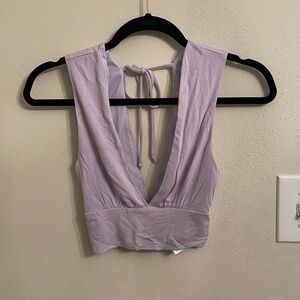 Lilac Crop top never worn